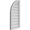 Ekena Millwork Quarter Round Top Left Surface Mount PVC Gable Vent w/ 2"W x 1-1/2"P Brickmould Frame, 14"W x 30"H GVPQL14X3002SN - alternate 3